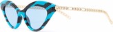 Thumbnail for your product : Gucci Eyewear Cat-Eye Zebra Sunglasses