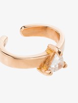 Thumbnail for your product : Anita Ko 18K rose gold trillion diamond ear cuff