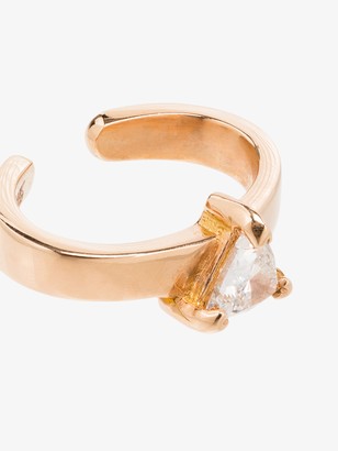 Anita Ko 18K rose gold trillion diamond ear cuff