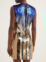 Thumbnail for your product : Sportmax Ghiera Sequin-embellished Mini Dress - Blue Multi