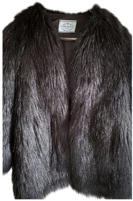 Prada Black Faux fur Coats - ShopStyle