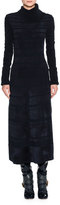 Thumbnail for your product : Agnona Split-Neck Chenille Midi Dress