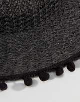 Thumbnail for your product : ASOS DESIGN Fedora Hat With Pom Pom Trim