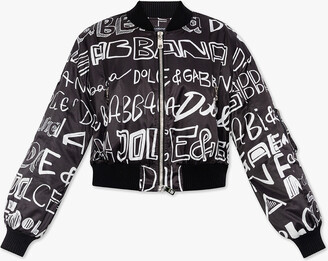 Dolce & Gabbana Fille Vêtements Manteaux & Vestes Vestes Blousons Satin bomber jacket with logo plate female 4 Manteaux et Blousons 