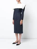 Thumbnail for your product : Jacquemus collar detail fitted dress