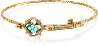 Alcozer & J Turquoise Key Bracelet