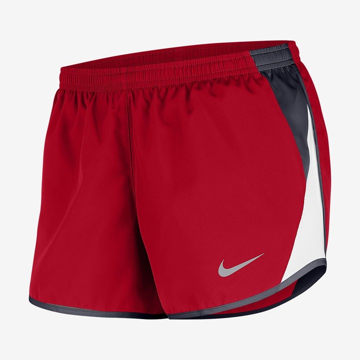 red nike shorts womens