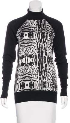 Thomas Wylde Silk-Accented Cashmere Top