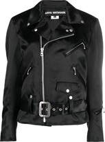 Belted-Waist Zip-Up Jacket 