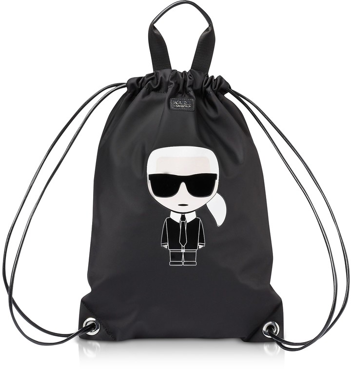 Karl Lagerfeld Paris K/Ikonik Nylon Flat Backpack - ShopStyle