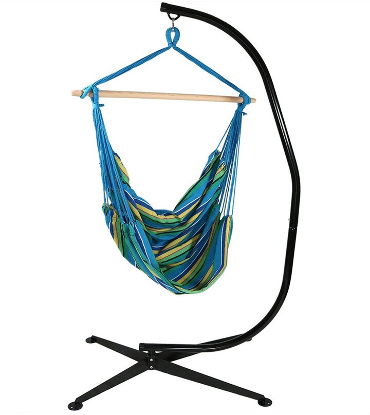 Sunnydaze Extra Large Hanging Hammock Chair Swing With CStand ShopStyle