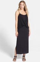 Thumbnail for your product : Kensie Chiffon Overlay Jersey Maxi Dress