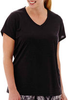 Thumbnail for your product : JCPenney Xersion Short-Sleeve V-Neck Melange T-Shirt - Plus