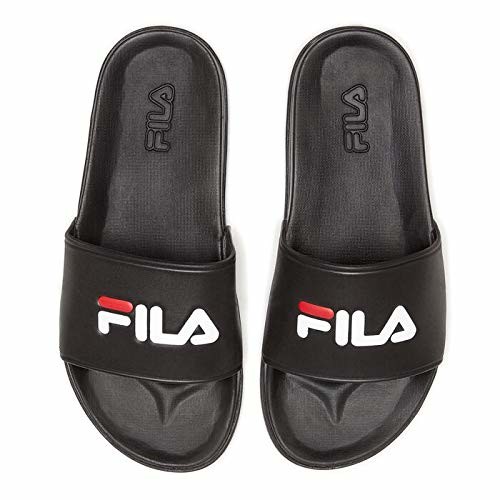 fila black flip flops