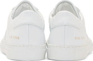 Common Projects White Leather Basketball Sneakers
