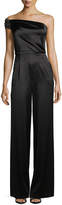 Thumbnail for your product : Black Halo Angelica One-Shoulder Wide-Leg Jumpsuit