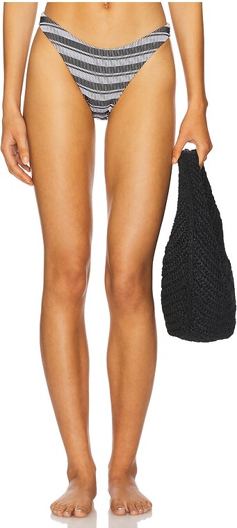 Milly Stripe Margot Bikini Bottom