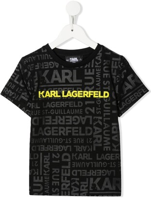 Karl Lagerfeld Paris logo crew-neck T-shirt
