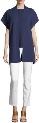 Michael Kors Collection Open-Front Ribbed Cashmere-Blend Vest