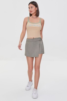 Forever 21 Faux Suede High-Rise Skort