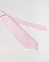 Thumbnail for your product : Burton Menswear Wedding Tie In Light Pink Polka Dot
