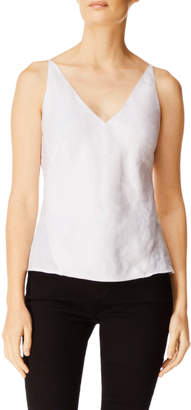 J Brand Lucy Linen Cami In White