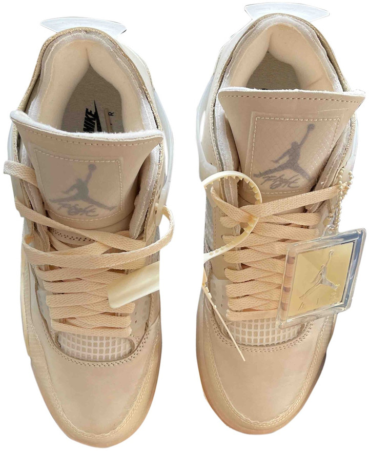 beige off white trainers
