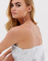 Thumbnail for your product : ASOS DESIGN sequin cami with strap detail