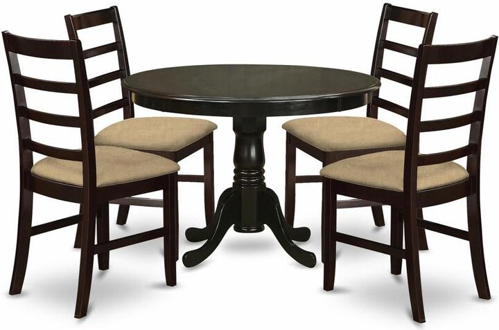 East West Furniture 5 Pc small Kitchen Table set-Dining Table and 4 Kitchen Chairs