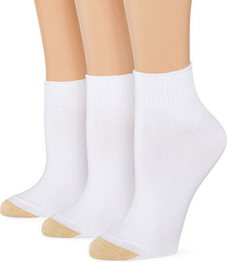 Gold Toe Ultra Soft 3 Pair Quarter Socks Womens