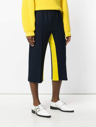 MSGM cropped pleated track pants