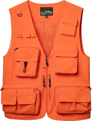 KTWOLEN Men's Outdoor Vest Quick Dry Fishing Vest Multi Pocket Breathable  Gilet Safari Hunting Hiking Photography Waistcoat Sleeveless Jacket -  ShopStyle