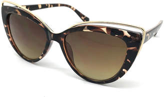Fantas-Eyes Fantas Eyes Womens Layered Look Full Frame Cat Eye UV Protection Sunglasses
