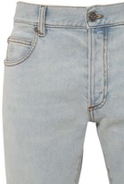 Thumbnail for your product : Balmain 15cm Slim Stretch Cotton Denim Jeans
