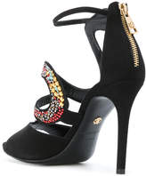 Thumbnail for your product : Roberto Cavalli snake embellished sandals