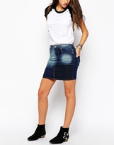 Thumbnail for your product : Blend of America Blend Patched Mini Skirt