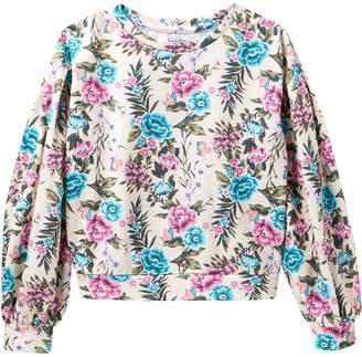 Love, Fire Floral Print Sweatshirt (Big Girls)