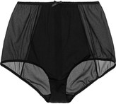 Thumbnail for your product : Dolce & Gabbana Silk-blend crepe and mesh briefs