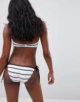 Thumbnail for your product : Seafolly stripe Tie Side bikini bottom