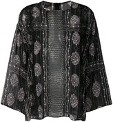 Thumbnail for your product : Giambattista Valli Sheer Floral Panel Top