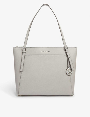 voyager small crossgrain leather tote bag
