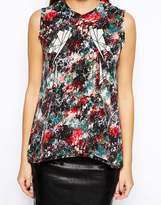 Thumbnail for your product : By Zoé Floral Print Sleeveless Trapeze Shirt