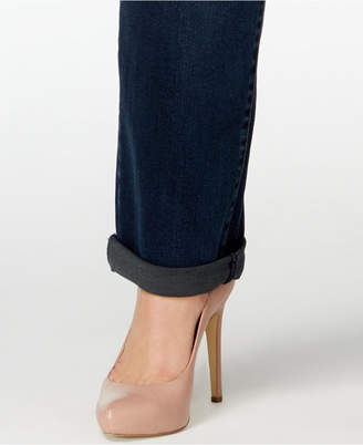 INC International Concepts Plus Size Tummy Control Straight-Leg Jeans, Created for Macy's