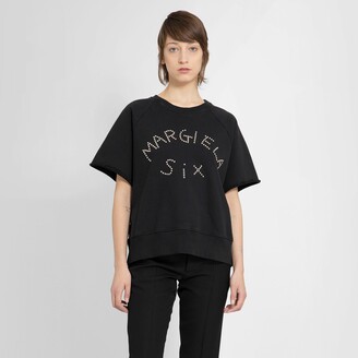 MM6 MAISON MARGIELA Woman Black T-Shirts - ShopStyle