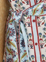 Thumbnail for your product : D'Ascoli Smyrna Thistle-print Silk-faille Shirtdress - White