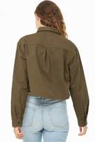 Thumbnail for your product : Forever 21 Cropped Twill Shirt