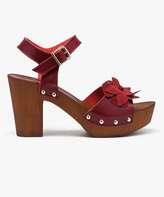 chaussures talon bois