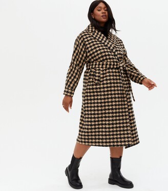 new look dogtooth coat