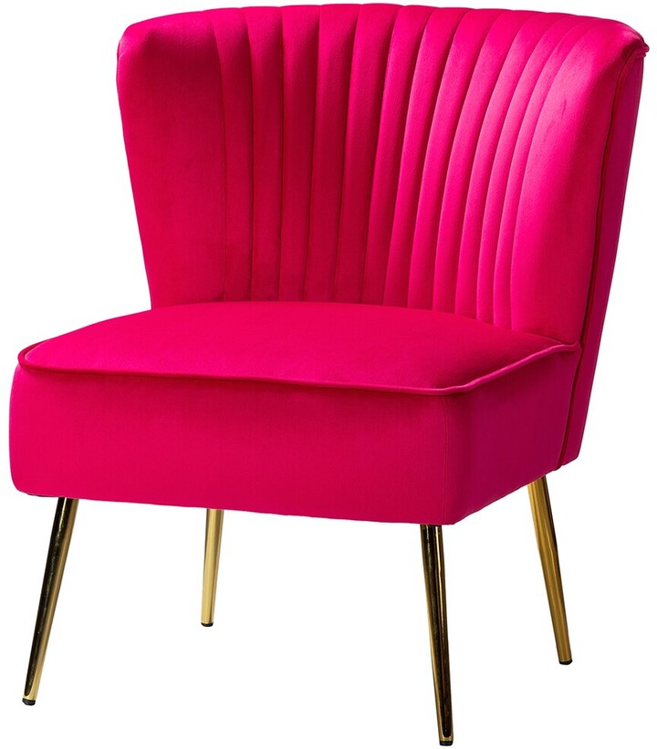 Home Design Monica Velvet Accent Chair/Side Chair ShopStyle Armchairs