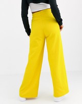 Thumbnail for your product : Nike wide leg high waisted yellow joggers